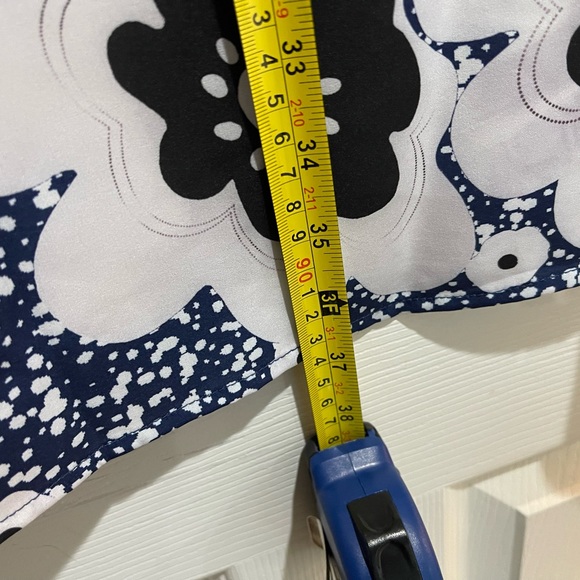 Made With Love floral dress. Blue & White Sleeveless Polyester Plus Size XXL - Picture 5 of 5